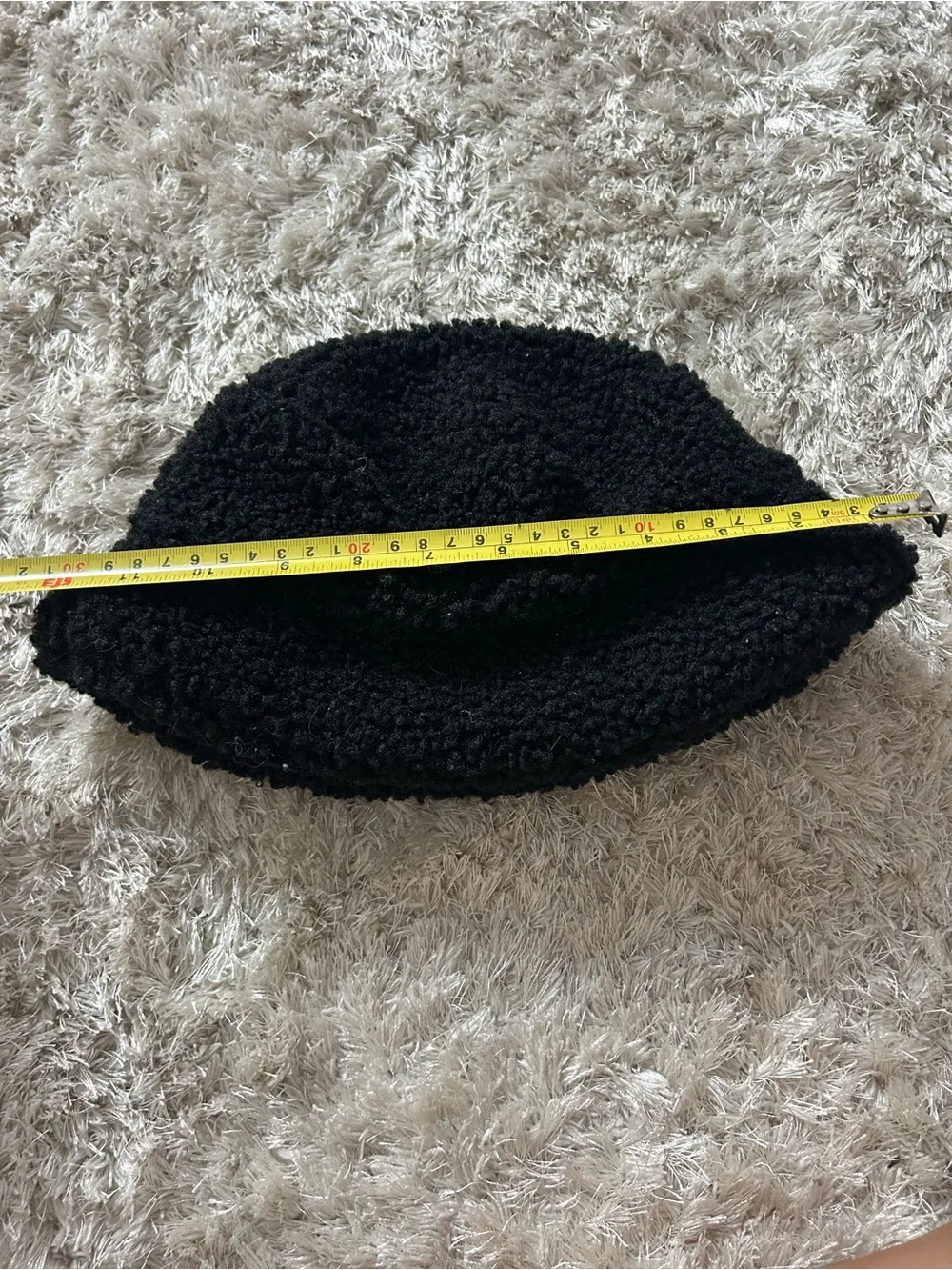 H&M Black Bouclé Bucket Hat